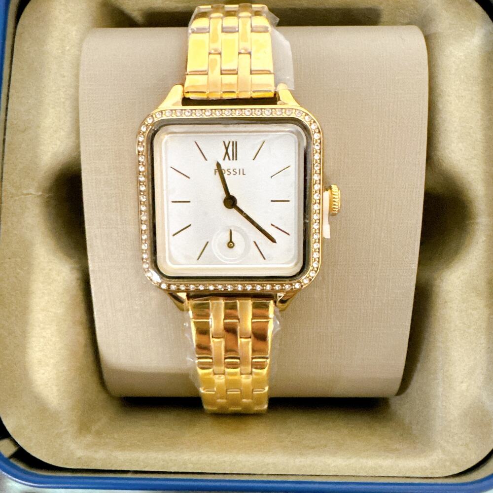 Fossil BQ3979 Colleen Three-Hand Gold-Tone Stainless Steel Watch
